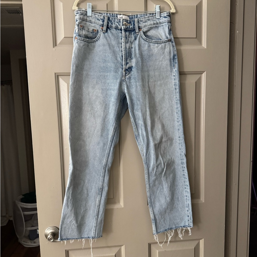 Zara fitted mom jeans